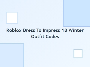 Winter Outfits for Roblox Dress to Impress